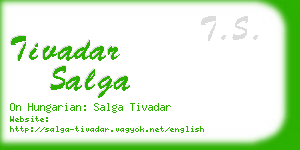 tivadar salga business card